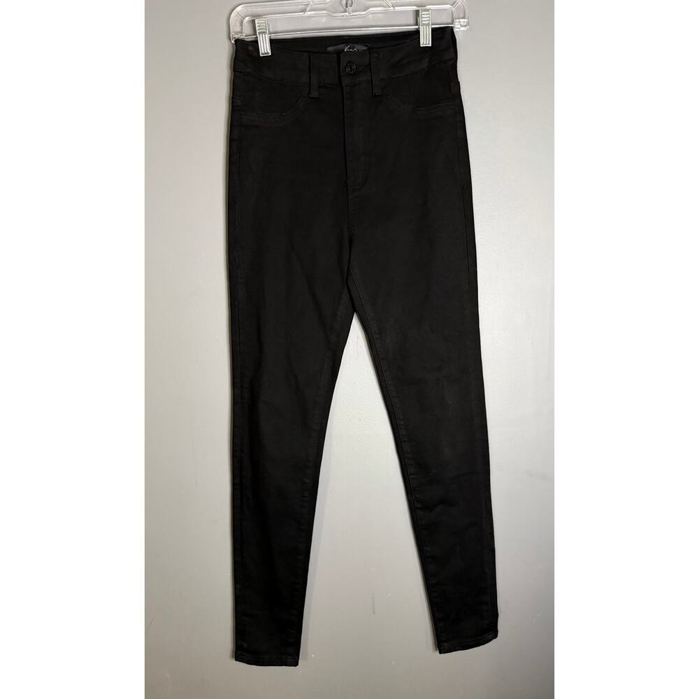 Kancan Jeans Black Denim Mid Rise Ankle Skinny Jeans Size 5/26